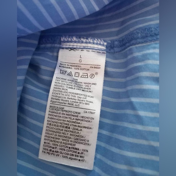 Hi-lo tailored stripe shirt - Picture 10 of 10